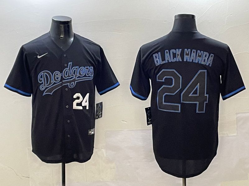 Men Los Angeles Dodgers #24 Black Mamba Black Classic Edition 2025 Nike MLB Jersey style 7